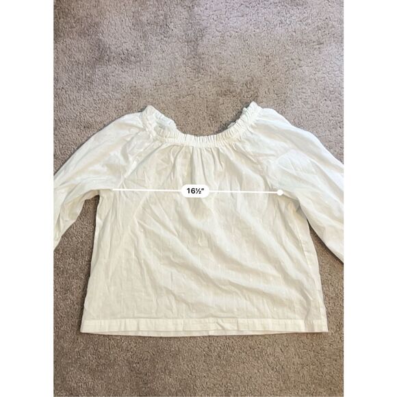 Cottagecore White Feminine Longsleeve Top PL - Picture 6 of 8